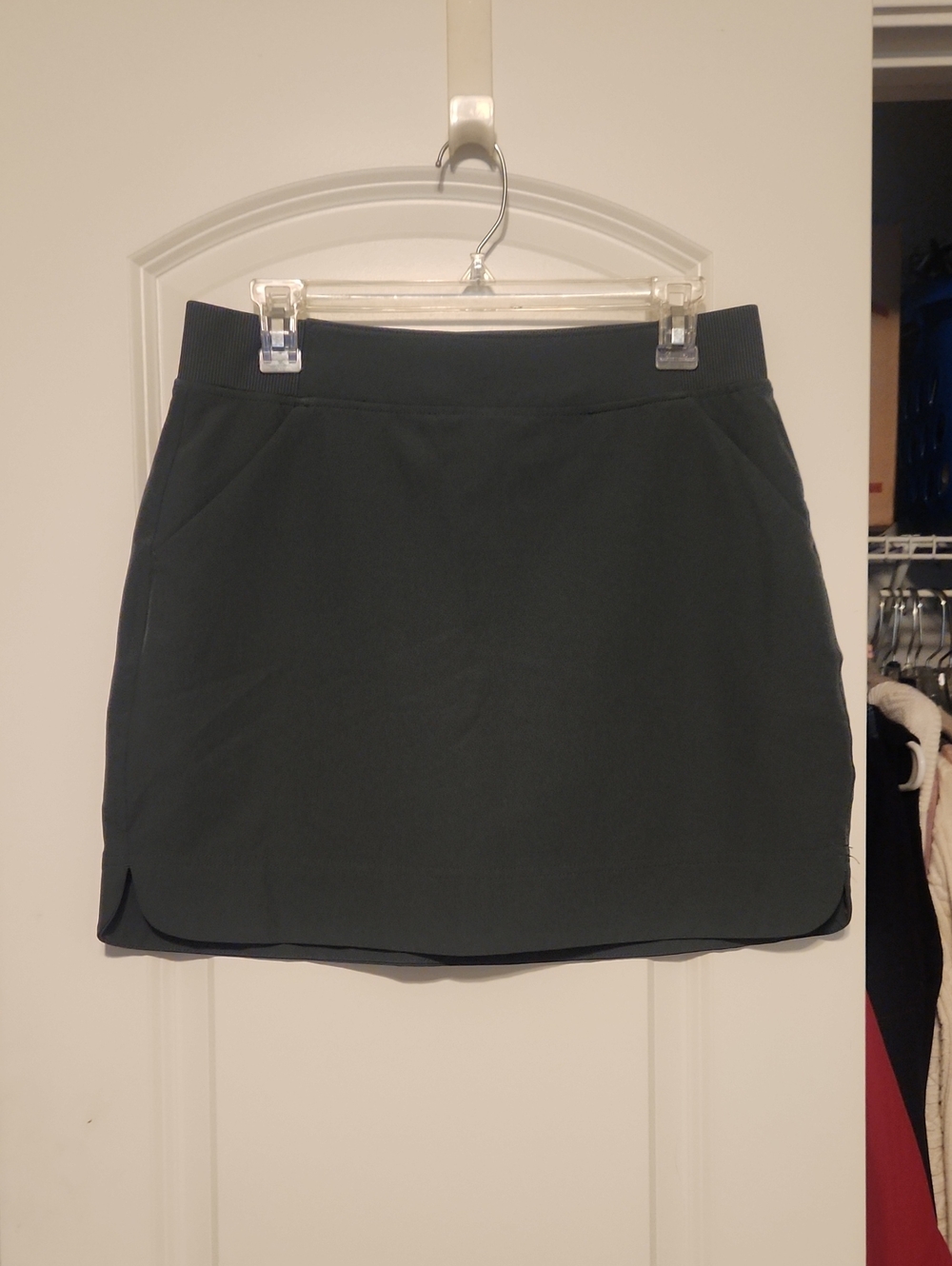 38 Degrees Grey Cool Women's Mini Skort w Side Pockets/Under Biker Shorts -